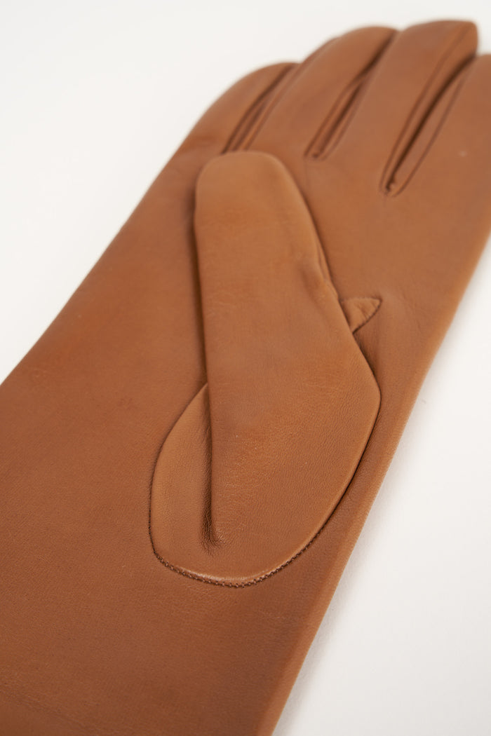  Alpo Women's Beige Short Glove Beige Donna - 2