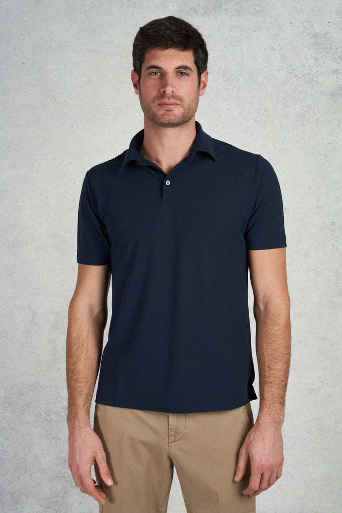 Zanone Men's Multicolor Short Sleeve Polo Shirt