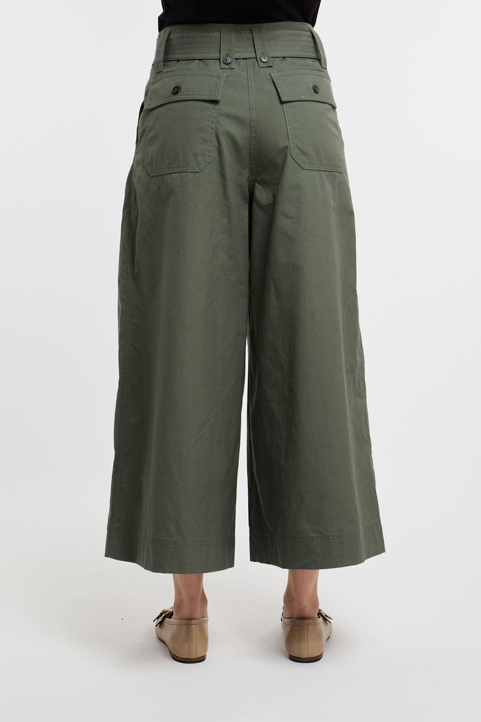  Max Mara Weekend Trousers 100% Co Green Verde Donna - 4