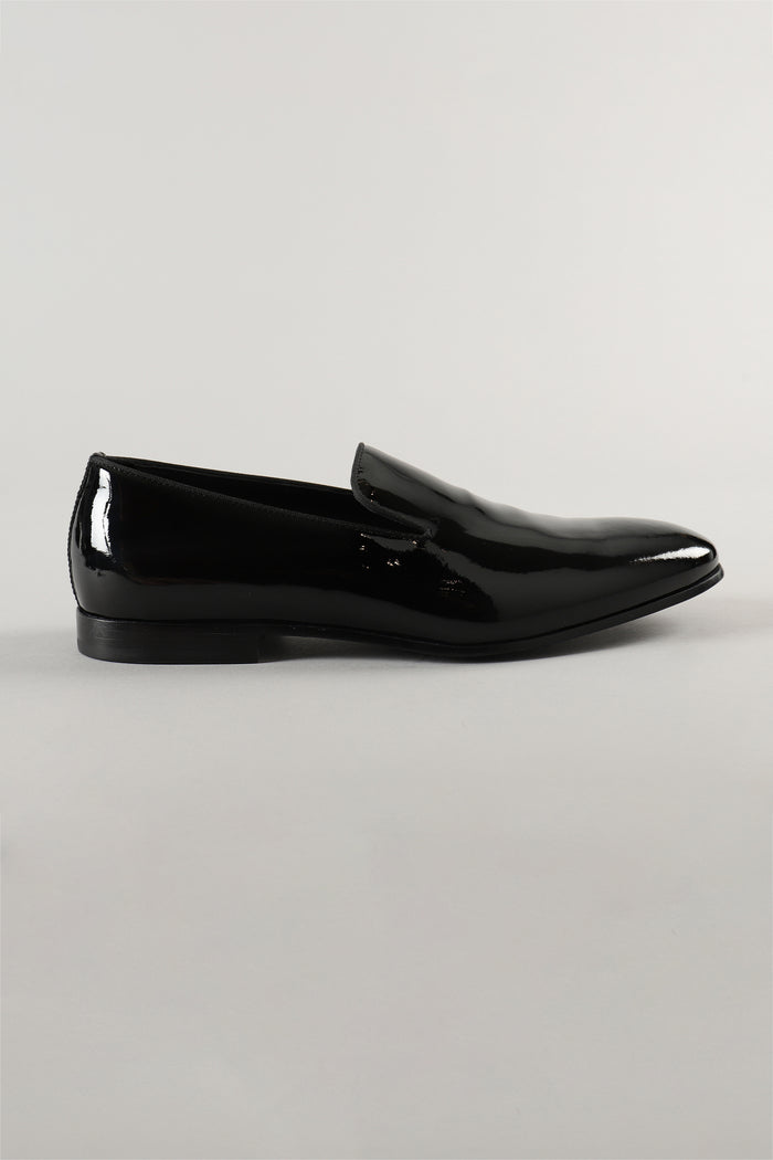  Doucal's Men's Patent Leather Loafers In Black 80731-18854 Nero Uomo - 3