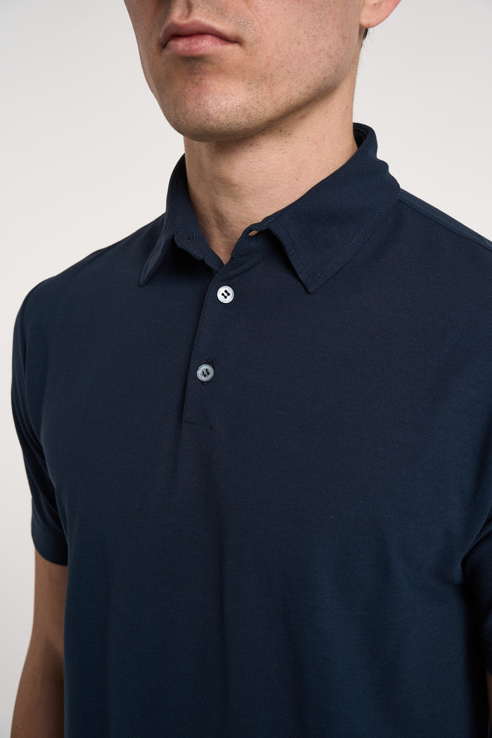  Zanone Blue Polo 100% Co Blu Uomo - 5