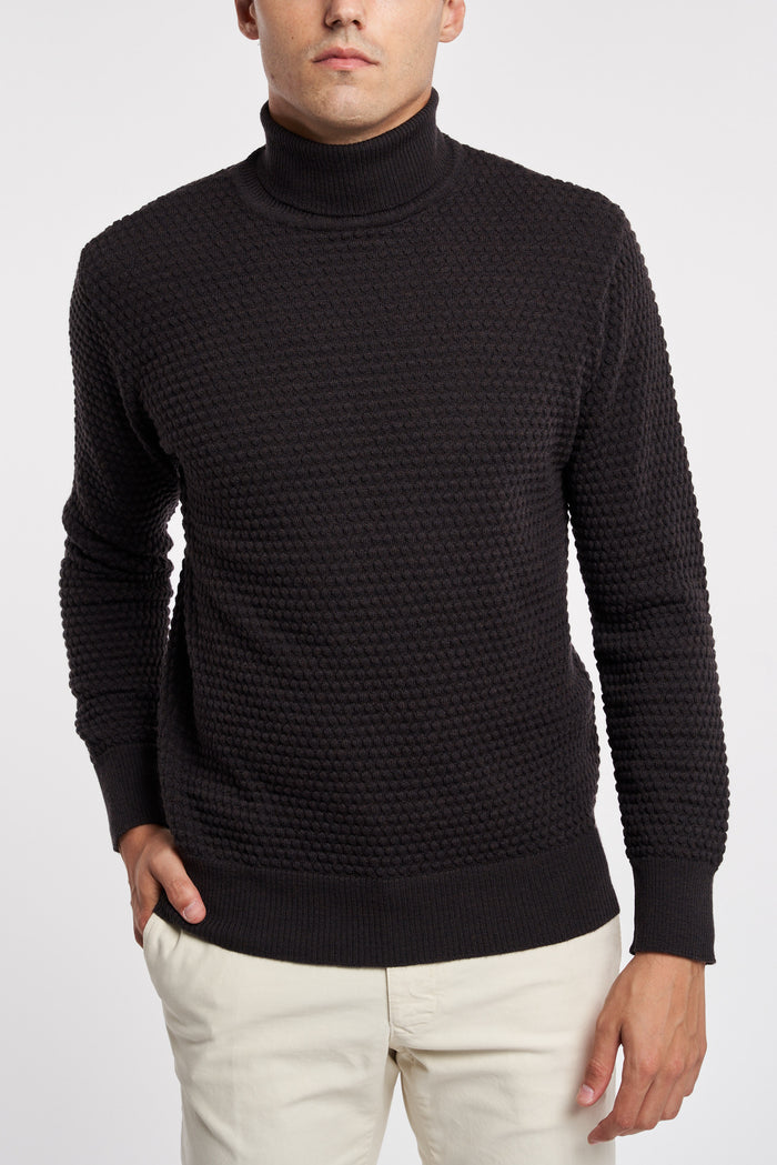  Grp Firenze Turtleneck Sweater Brown Marrone Uomo - 1