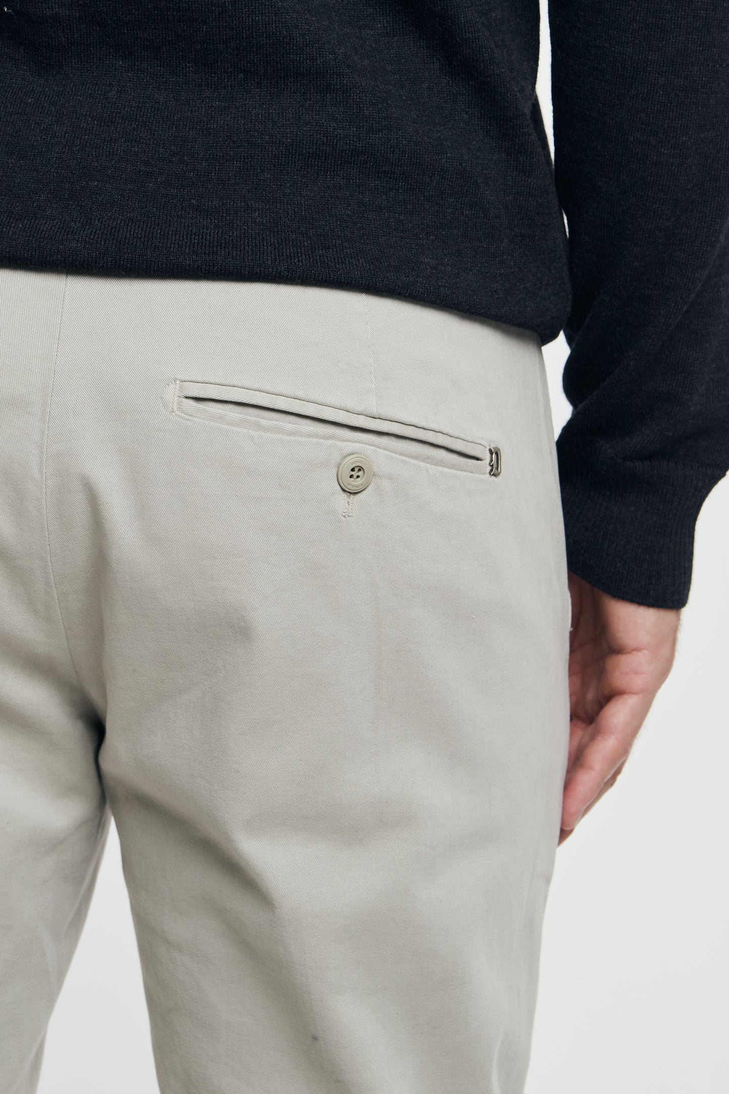  Dondup Gaubert Gray Men's Trousers Beige Uomo - 5