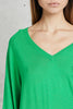  Purotatto V Neck Sweater Verde Verde Donna - 5