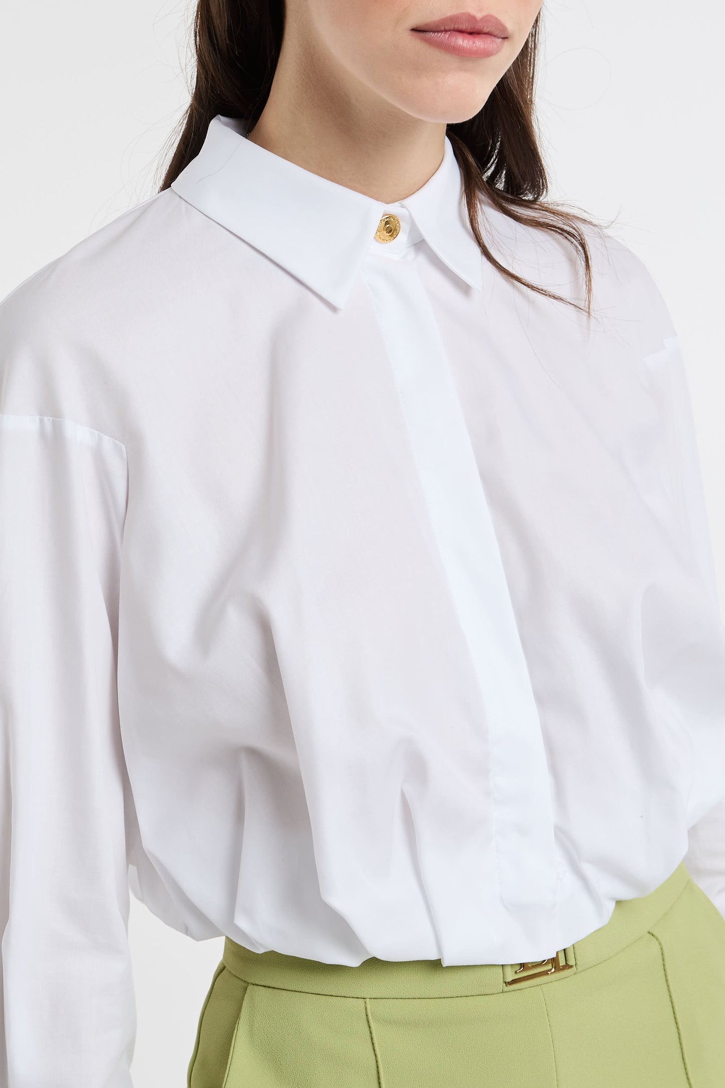  Elisabetta Franchi Shirt 100% Co White Bianco Donna - 8