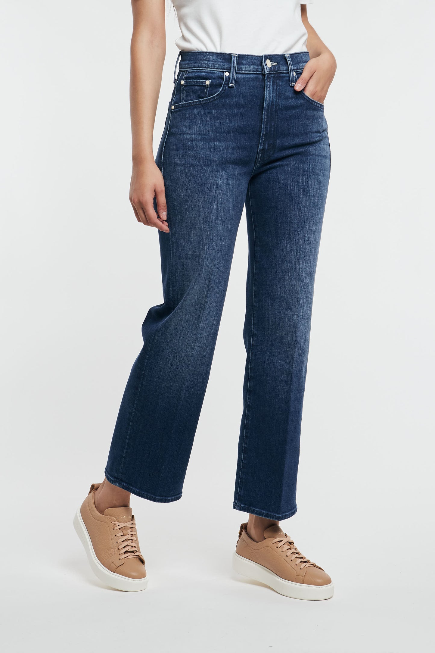  Mother The Rambler Zip Ankle Blu Blu Donna - 3