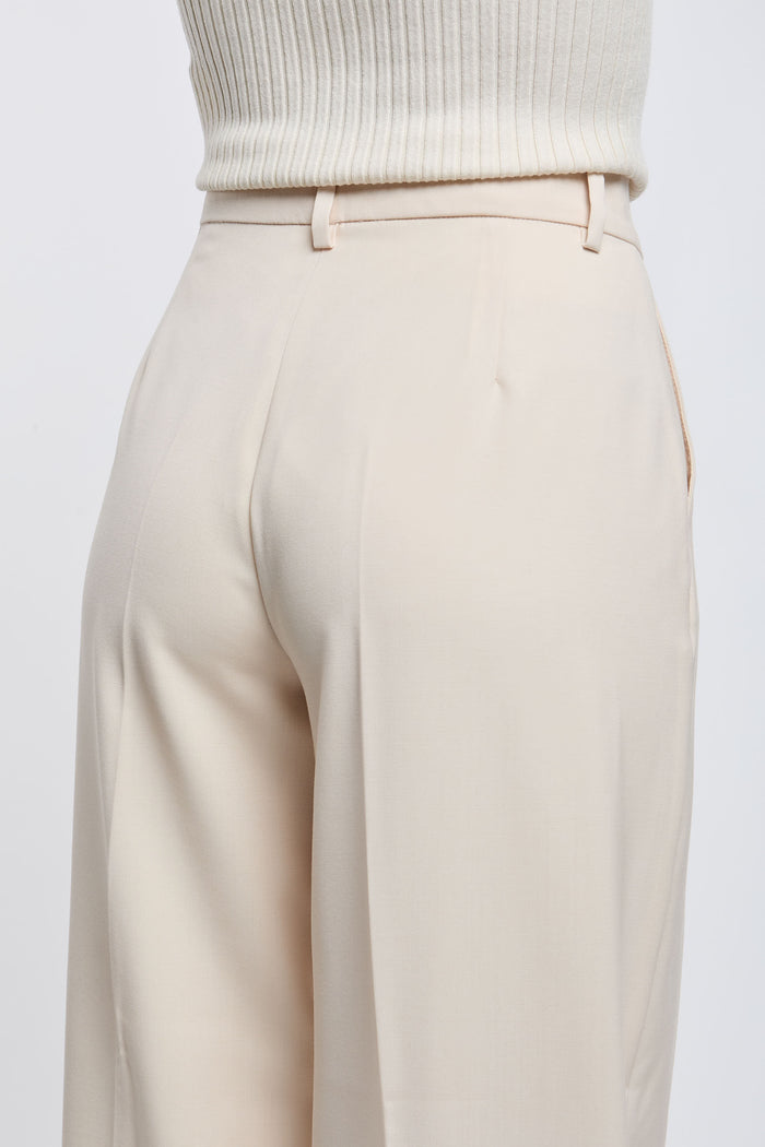  Max Mara Weekend Trousers 100% Wv White Beige Donna - 6