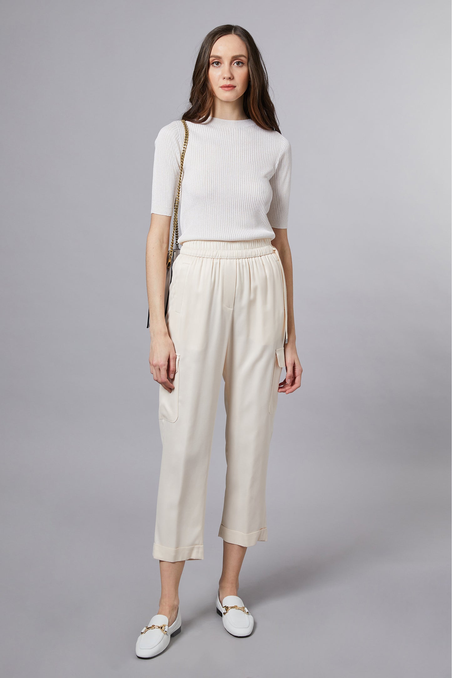  Peserico Pantalone Bianco Bianco Donna - 4