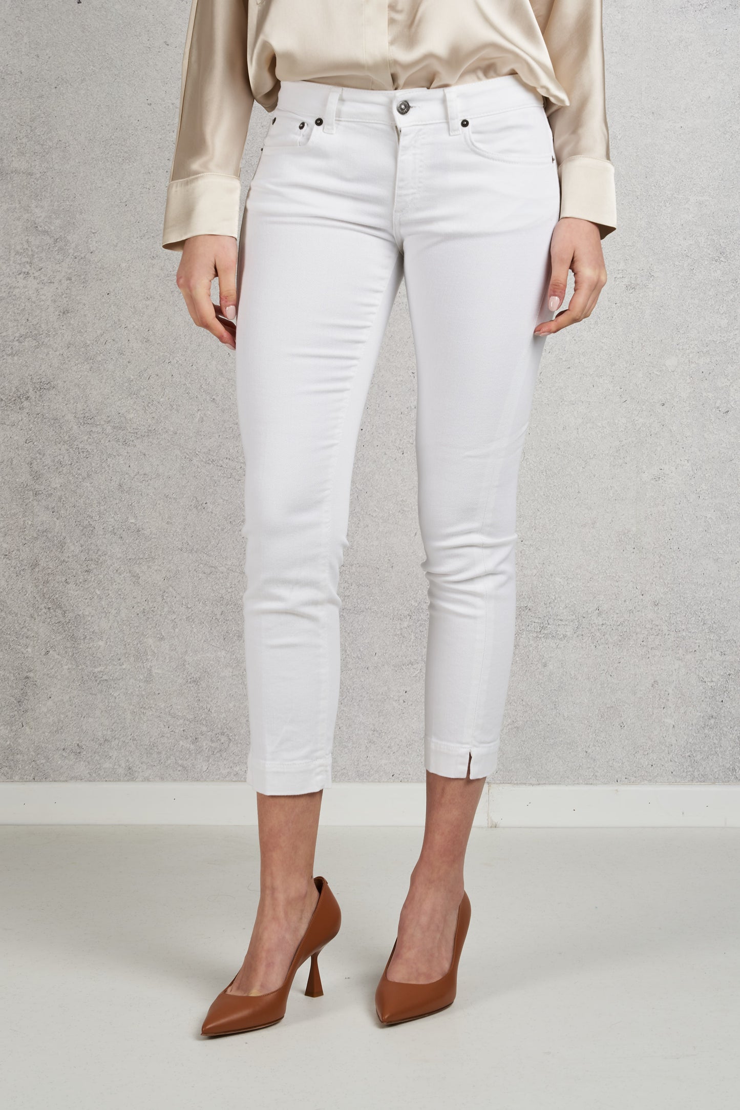  Dondup Jeans Bianco Bianco Donna - 1