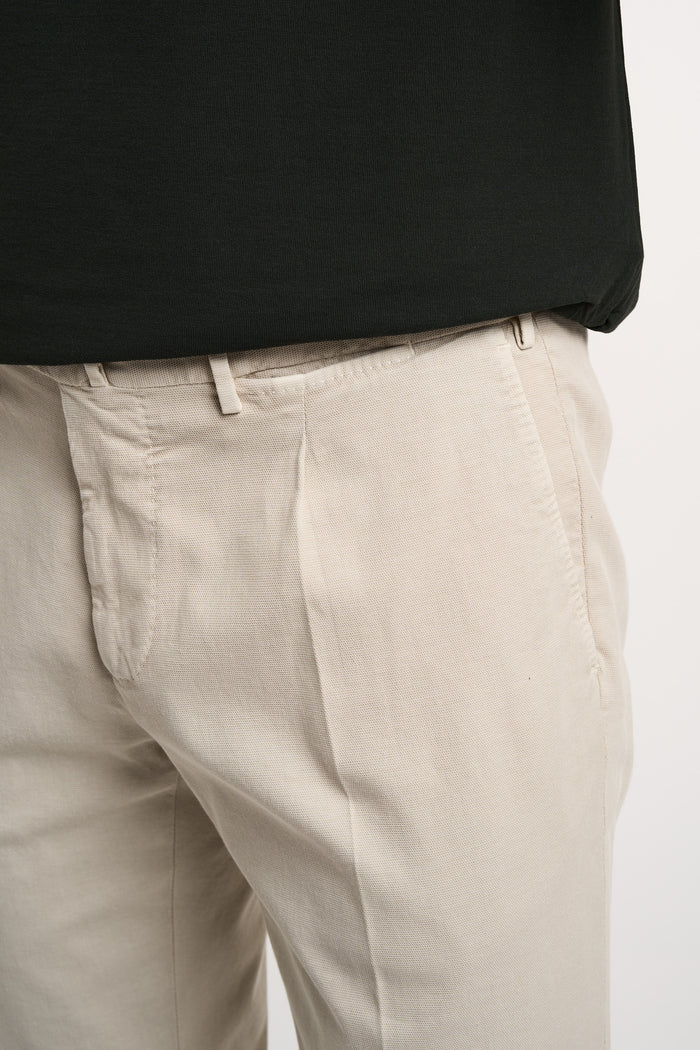  Santaniello Trousers 97% Co 3% Ea Multicolored Beige Uomo - 6