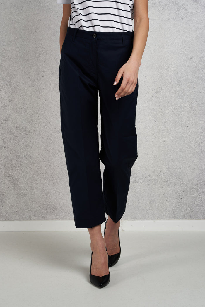 Nine In The Morning Pantalone Chino Over Blu Donna