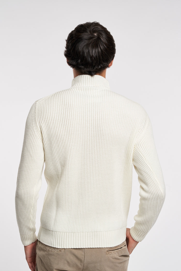  Filippo De Laurentiis Beige Sweater Bianco Uomo - 4