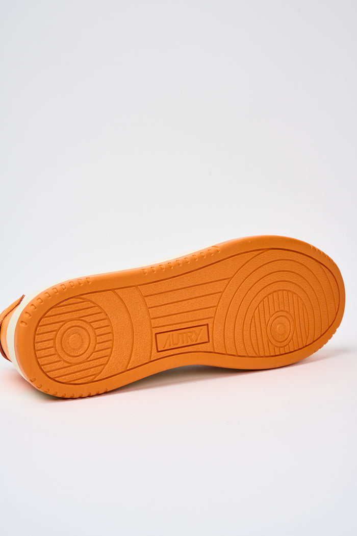  Autry Sneakers Medalist Low 100% Lh Multicolor Arancione Uomo - 6