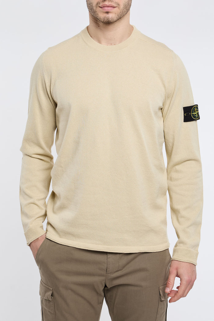 Stone Island Sweater 100% CO Beige