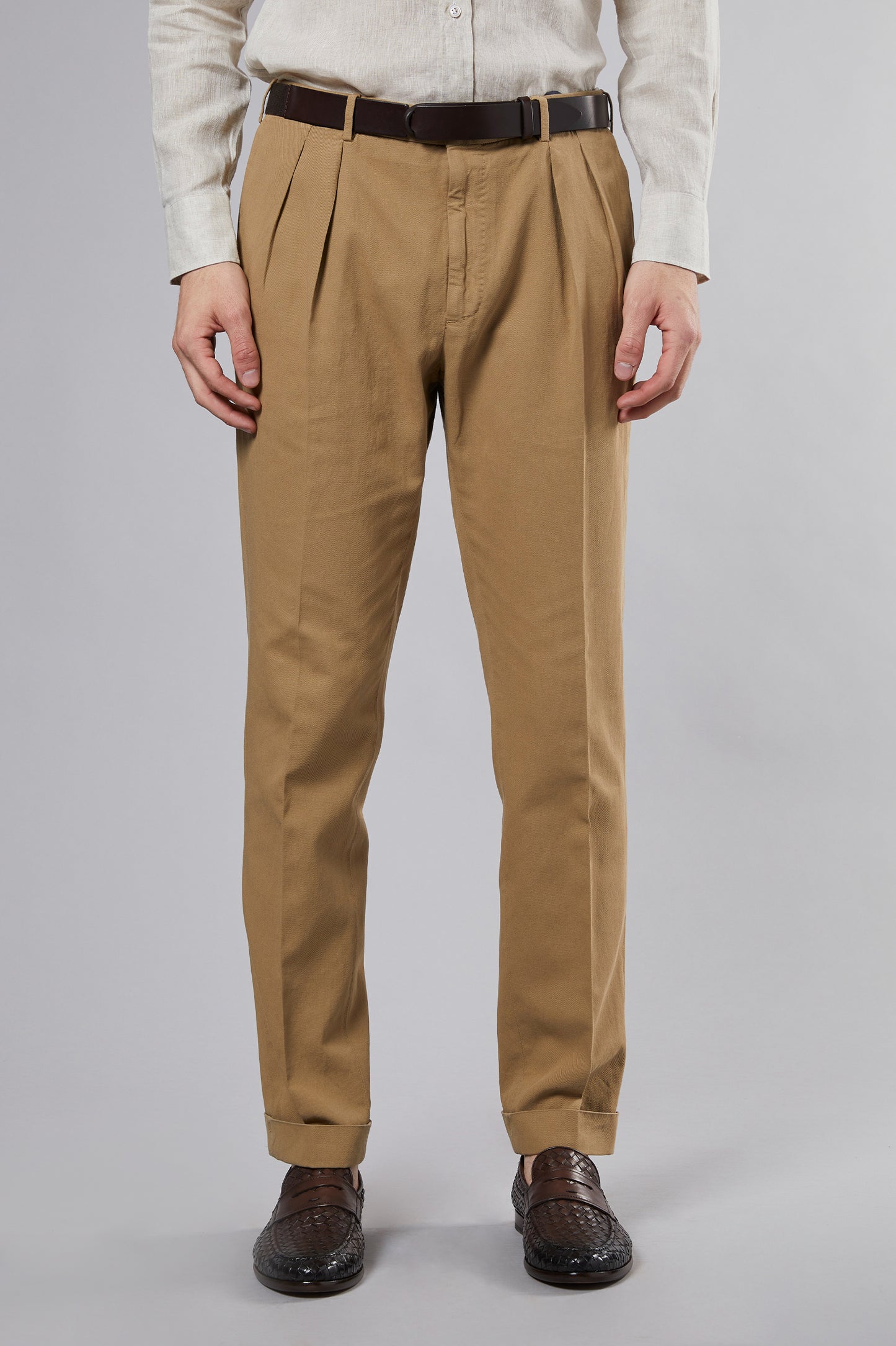  Incotex Men's Brown Trousers Marrone Uomo - 1