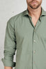  Borriello Camicia Cotone Lavato Verde Verde Uomo - 7
