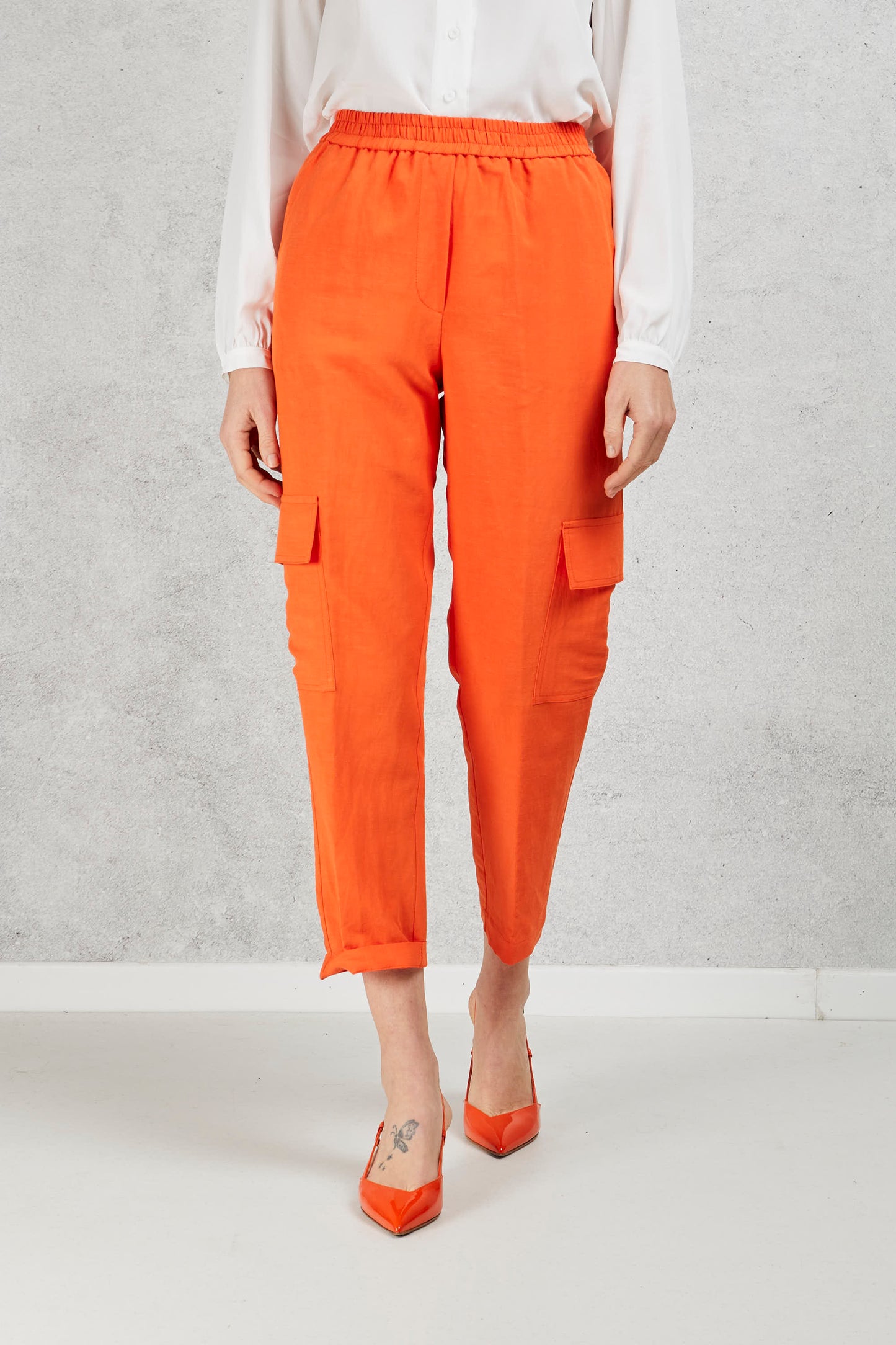 8 Pm Pantalone Ortensia Arancione Arancione Donna - 1