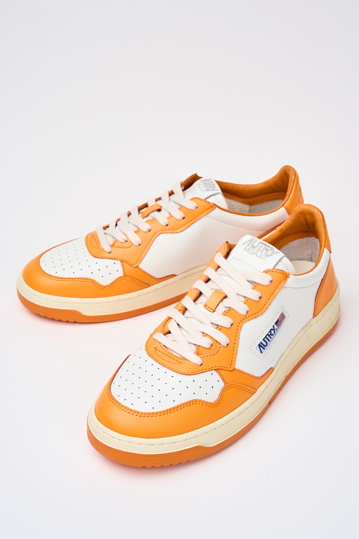 Autry Sneakers Medalist Low 100% Lh Multicolor Arancione Uomo - 7