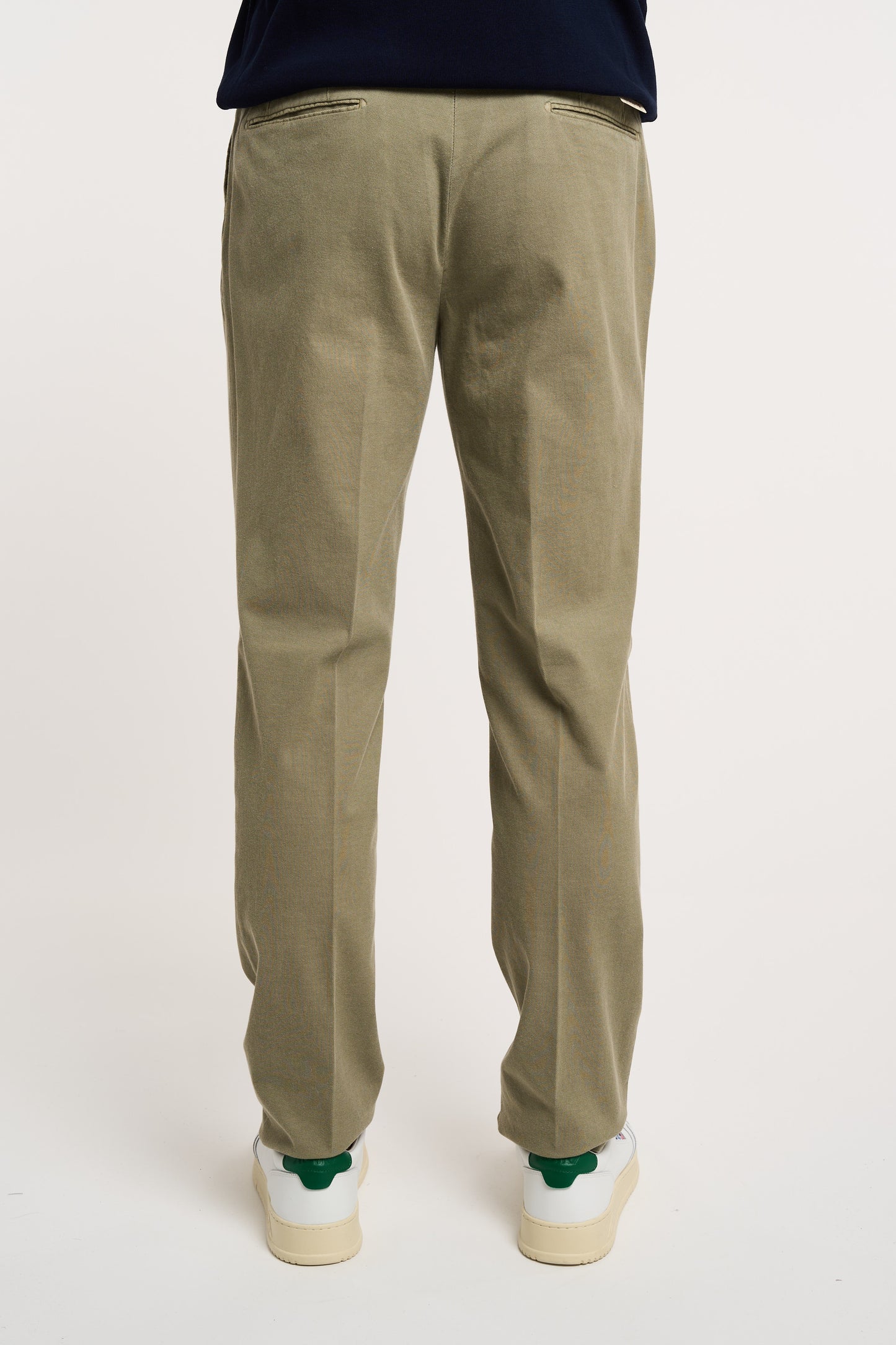  Santaniello Trousers 97% Co 3% Ea Multicolor Verde Uomo - 4