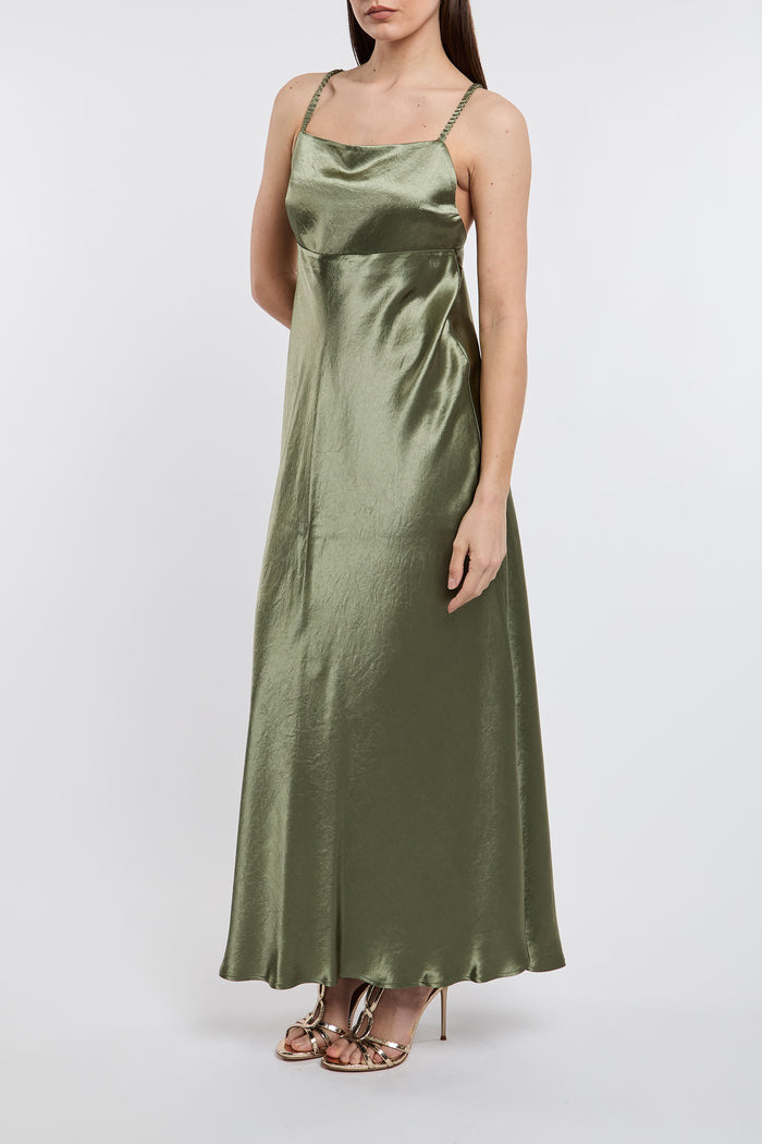  Max Mara Leisure Smooth/shiny/soft Multicolor Dress Verde Donna - 2