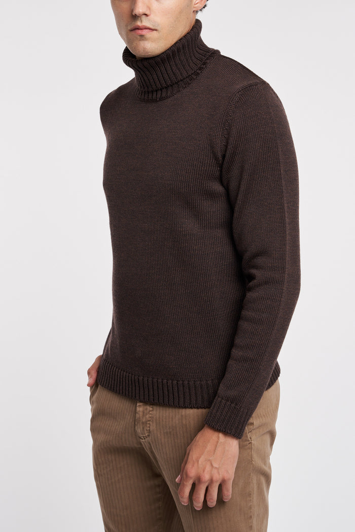  Zanone Maglia Dolcevita Marrone Marrone Uomo - 3