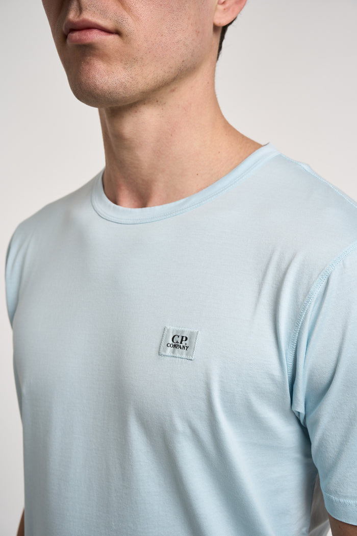  C.p. Company T-shirt 100% Cotton Blue Azzurro Uomo - 5