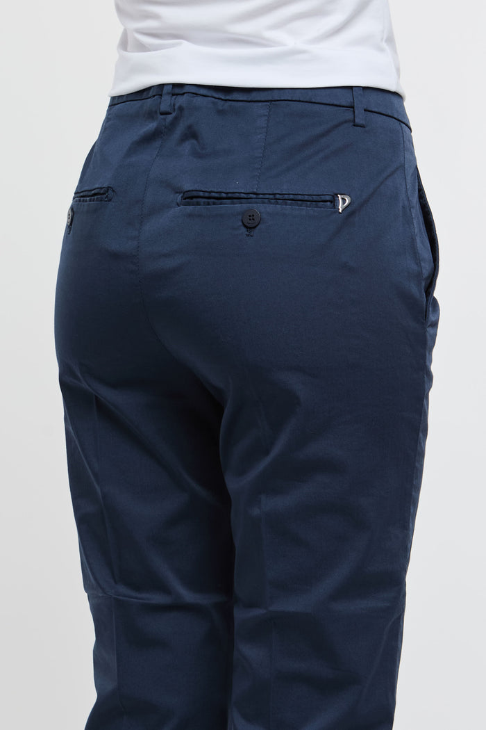  Dondup Pantalone Nima Zip 97% Co 3% Ea Multicolor Blu Donna - 6