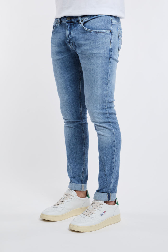  Dondup Jeans George 98%co 2%ea Blu Azzurro Uomo - 2