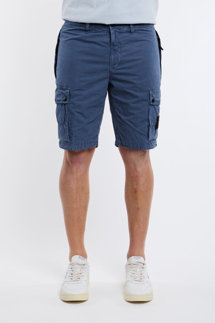 Stone Island Bermuda Shorts 100% CO Blue