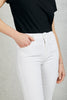  Mother Jeans Insider Crop Stretch Bianco Bianco Donna - 6