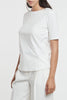 Purotatto Round Neck T-shirt Bianco Donna-2