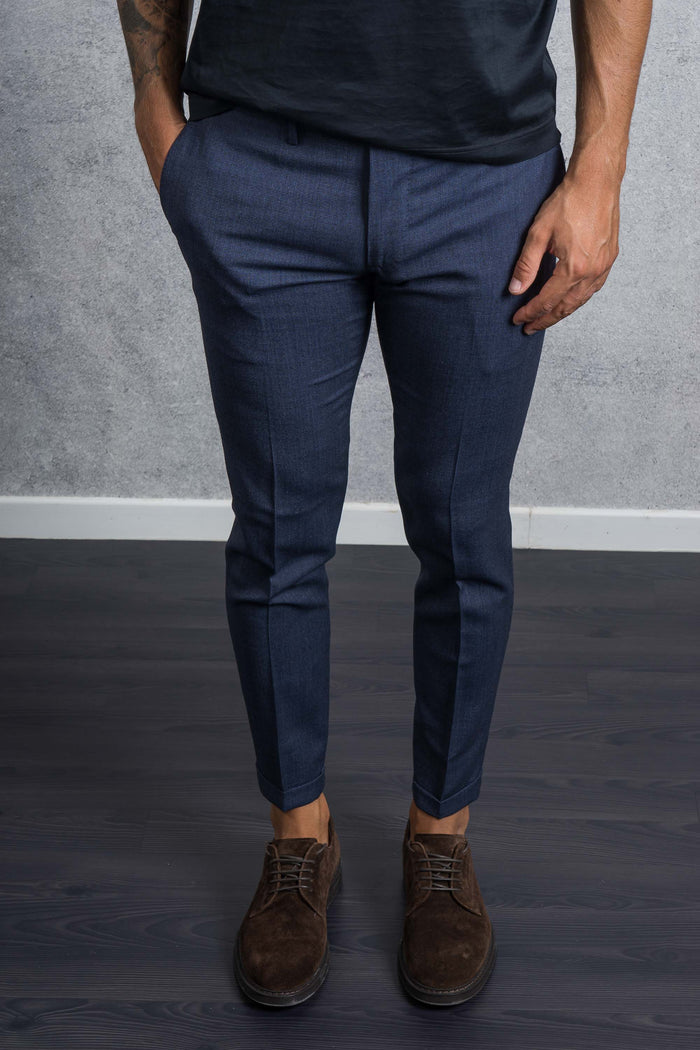Santaniello Men's Blue Trousers