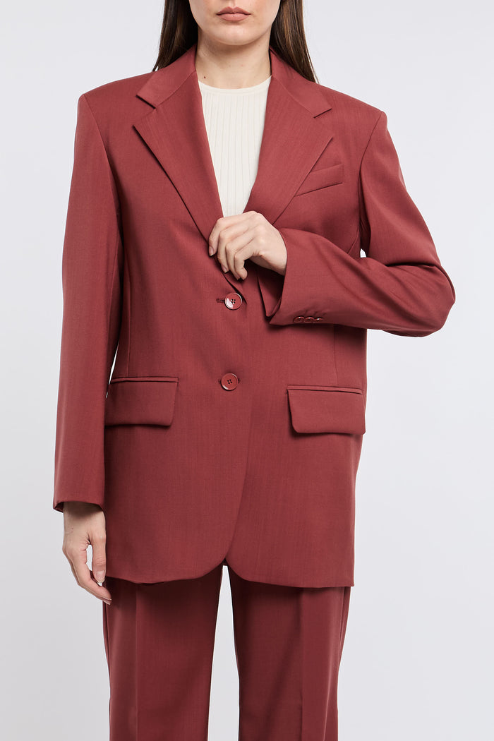  Max Mara Weekend Jacket 100% Wv Red Rosso Donna - 2