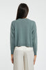  Peserico Maglia Tricot Lana Seta E Cashmere Verde Verde Donna - 5