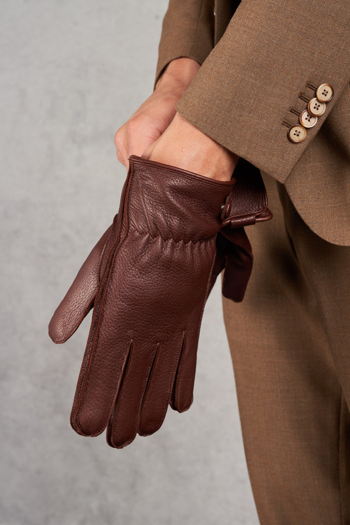Orciani Men's Brown Gloves-2