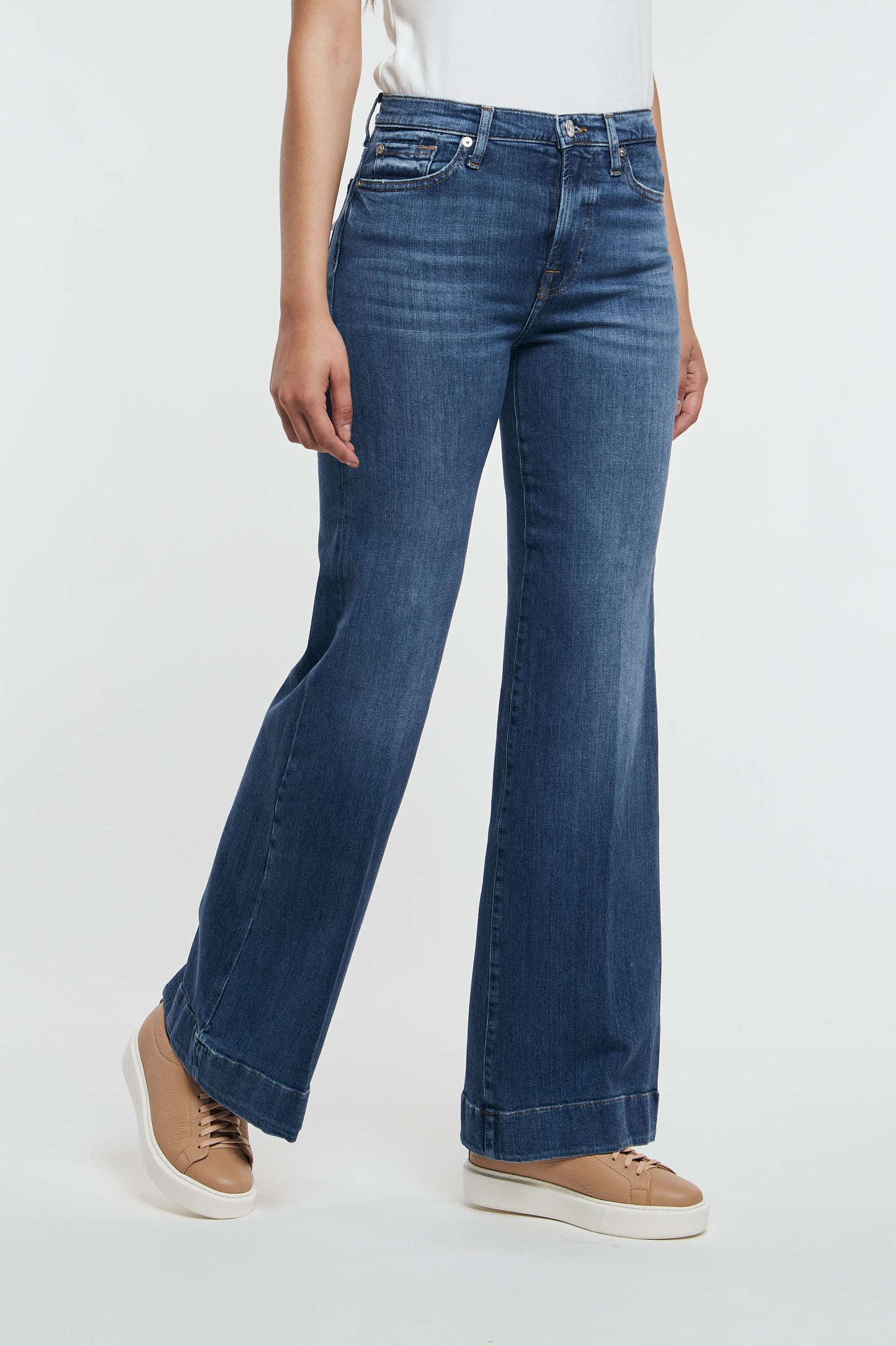  7 For All Mankind Modern Dojo Slim Illusion Outer Blu Blu Donna - 3