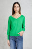  Purotatto V Neck Sweater Verde Verde Donnafeatured
