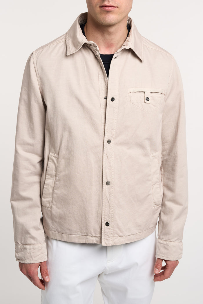  Herno Jacket 73% Cotton 27% Linen Brown Beige Uomo - 1