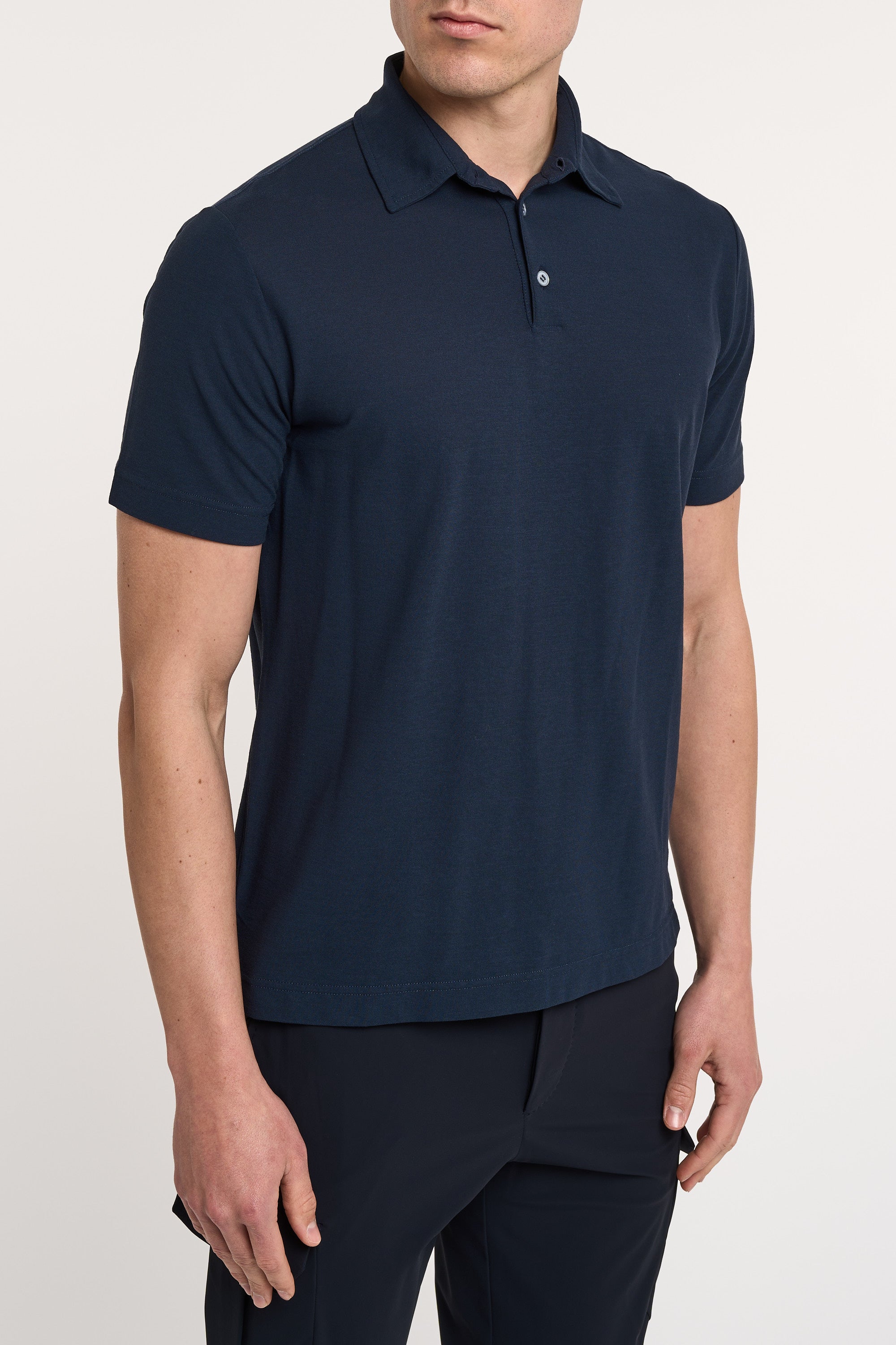 Zanone Blue Polo 100 Co Blucopiativo Uomo Modamica