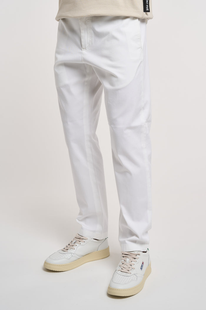 Department 5 Chinos Classic Cotton/Elastane White Trousers-2