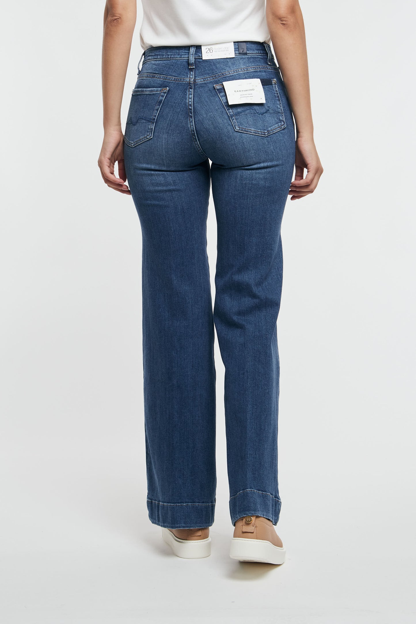  7 For All Mankind Modern Dojo Slim Illusion Outer Blu Blu Donna - 4