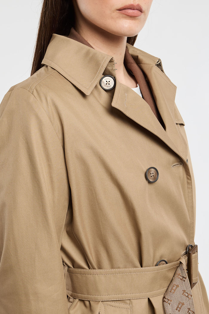 Herno Double-breasted Trench Delon 100% Co Beige Beige Donna - 8