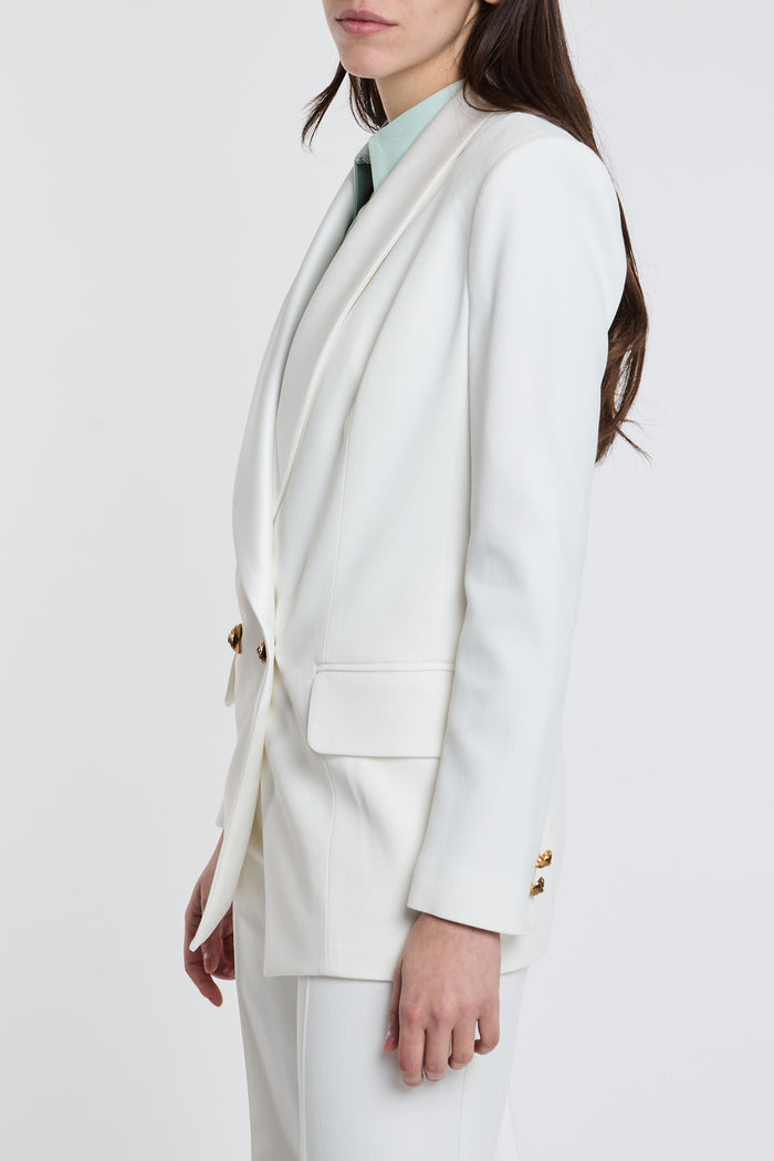  Elisabetta Franchi Jacket 97% Vi 3% Ea White Bianco Donna - 3