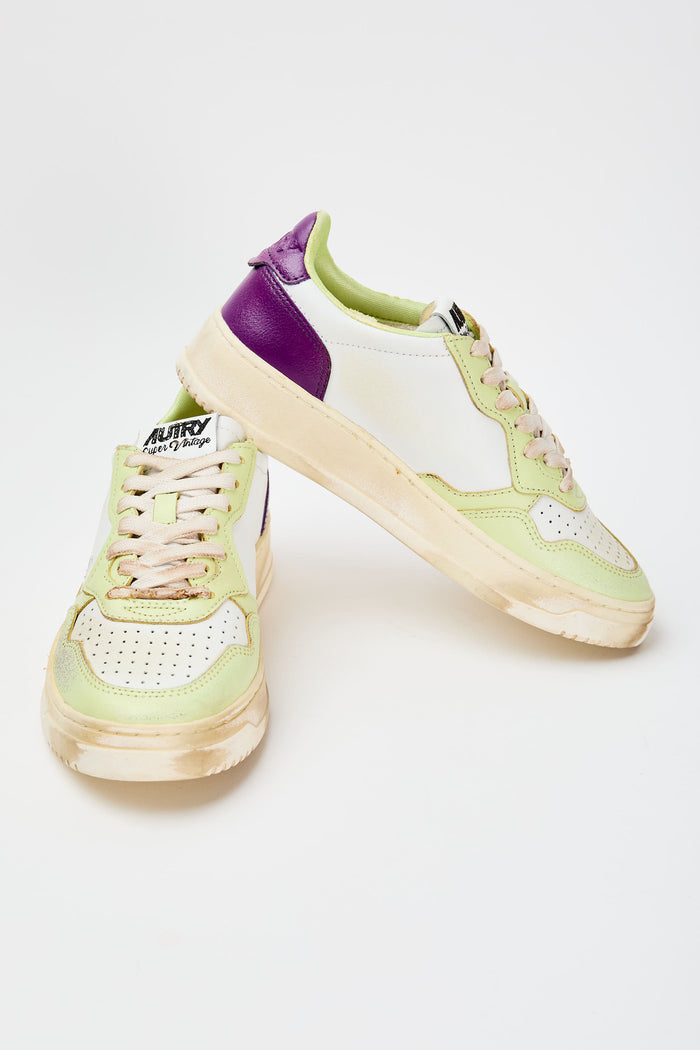  Autry Sneakers Sup Vint Low Wom Multicolor Verde Donna - 6