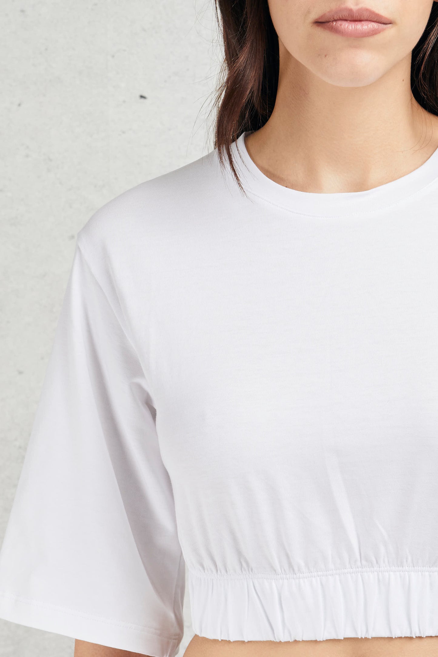 Semi-couture T-shirt Clarissa Bianco Bianco Donna - 5