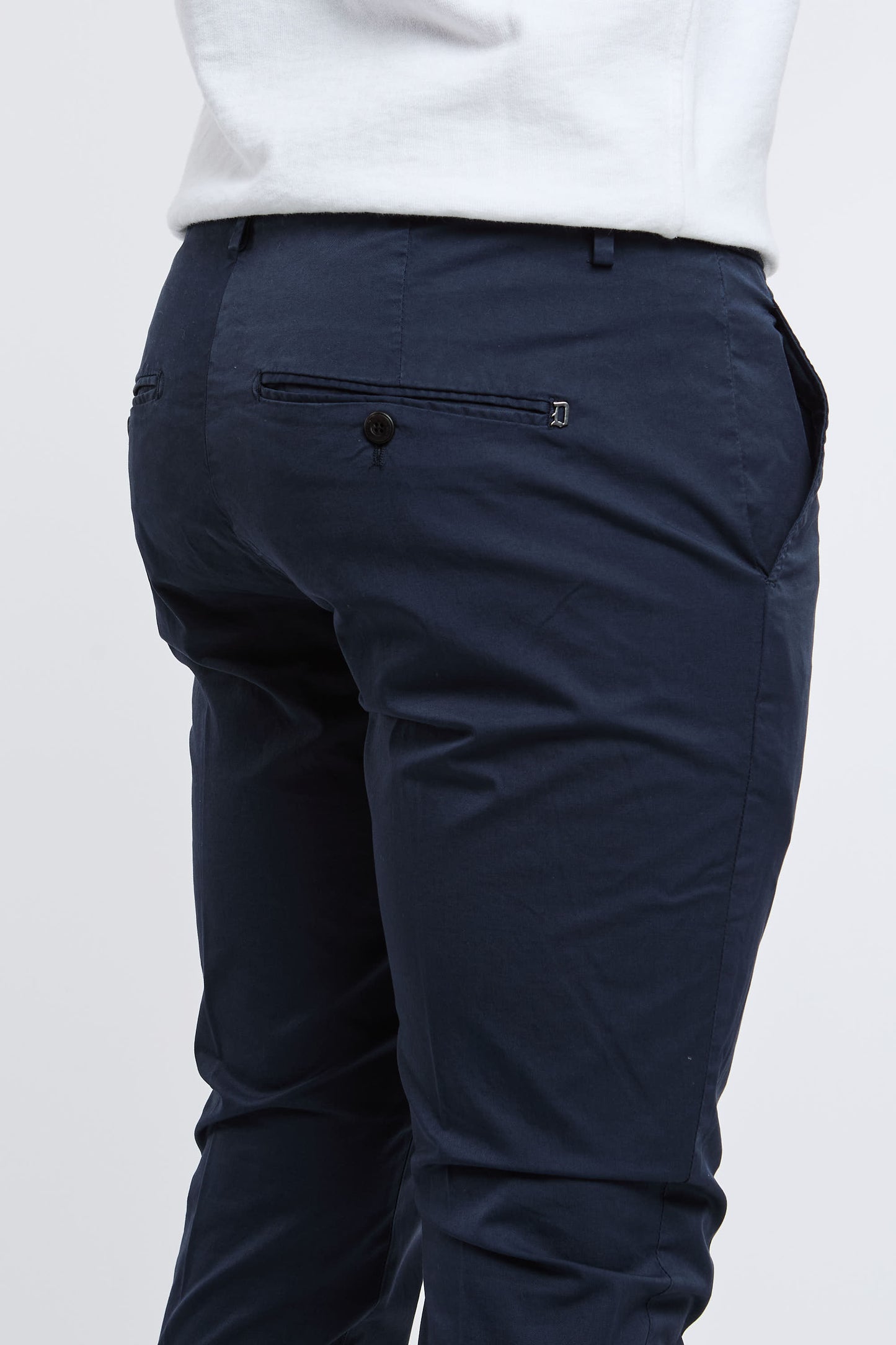  Dondup Gaubert Trousers 96% Co 4% Ea Multicolor Blu Uomo - 5