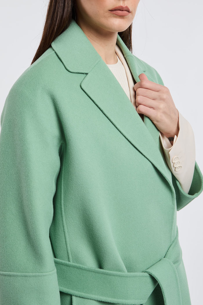  Max Mara S Coat 100% Wv Multicolor Verde Donna - 5