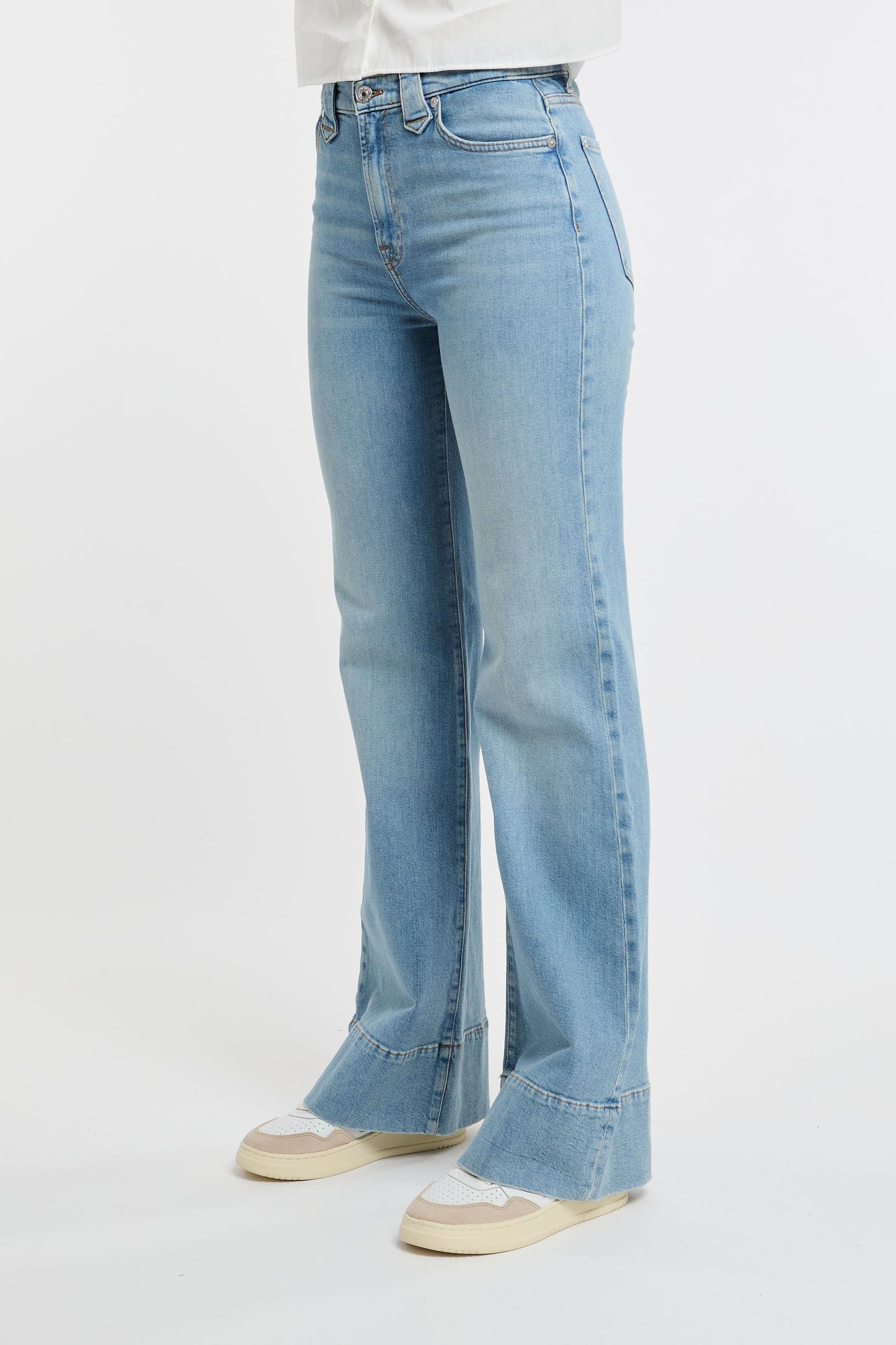  7 For All Mankind Jeans Western Modern Dojo Co/ea Multicolor Blu Donna - 1