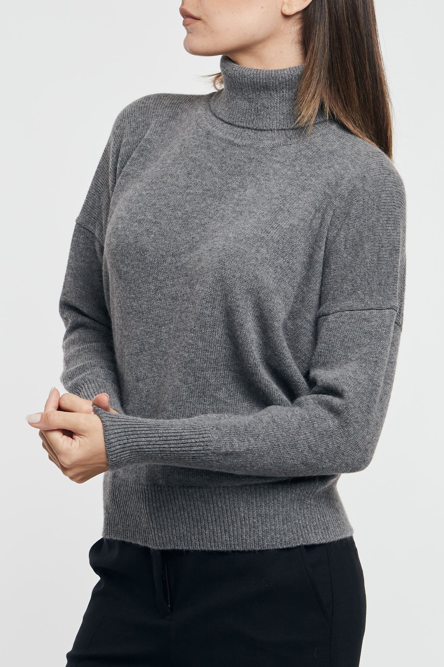  Zanone Maglia Dolcevita Over Size Grigio Grigio Donna - 2