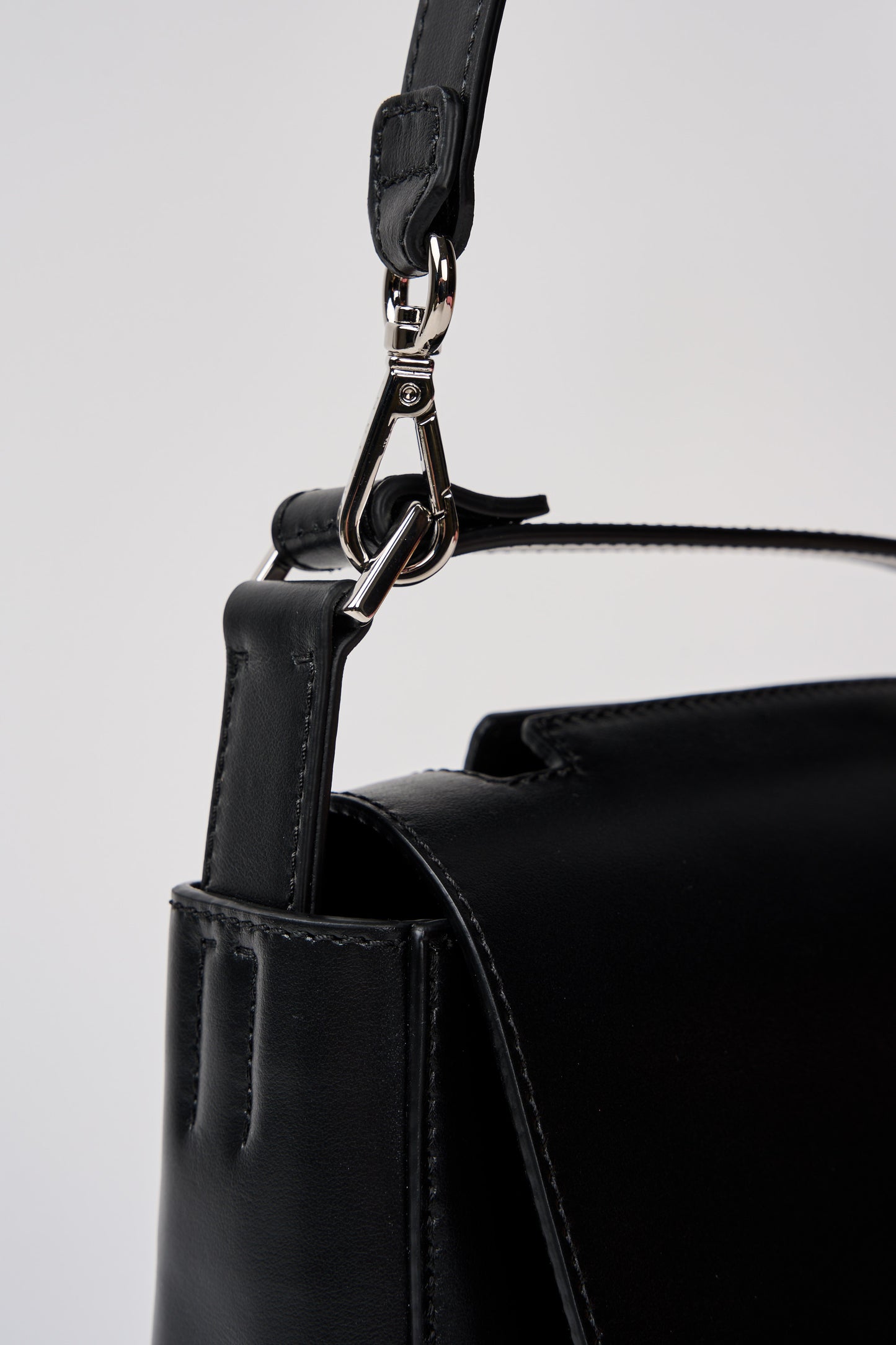  Orciani Sveva Mini Leather Bag Black Nero Donna - 3